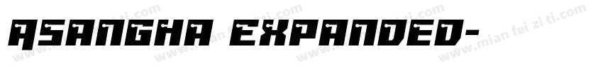Asangha Expanded字体转换